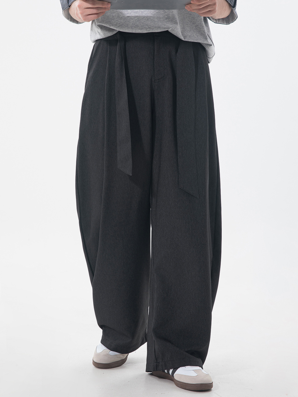 Slowtrail - Men's Faux Denim CleanFit Curved Pants