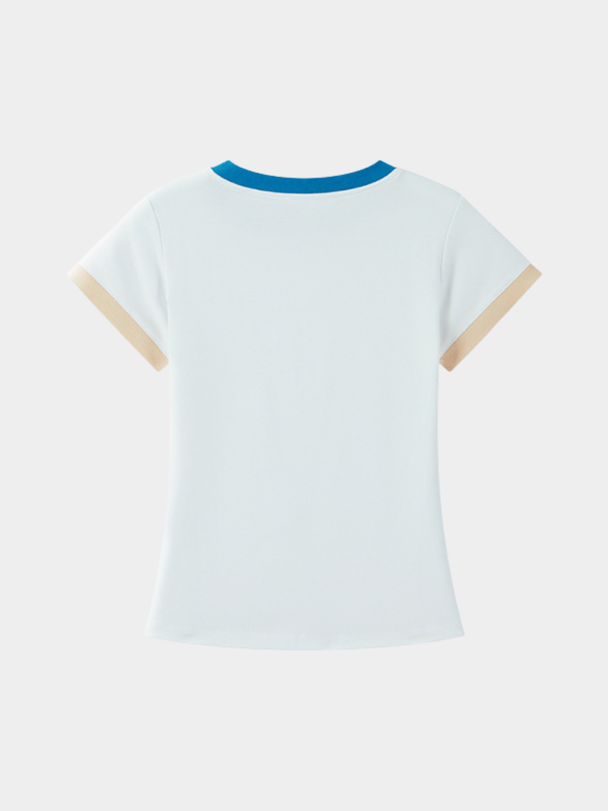 Aquaflow - Women's Color-Block Slim Fit Cropped T-Shirt