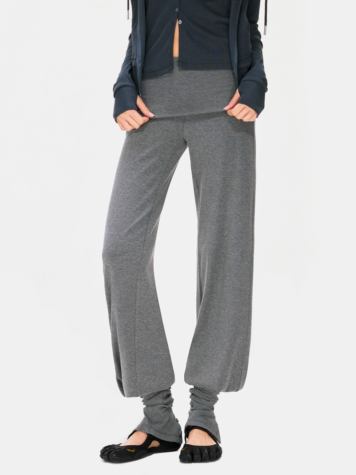Hallowbrook - Women's Detachable Sock-Cuff Convertible Sweatpants