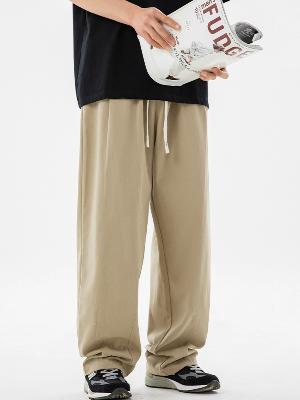 AlpineHike - Men's Washed Cotton Relaxed Fit Pants