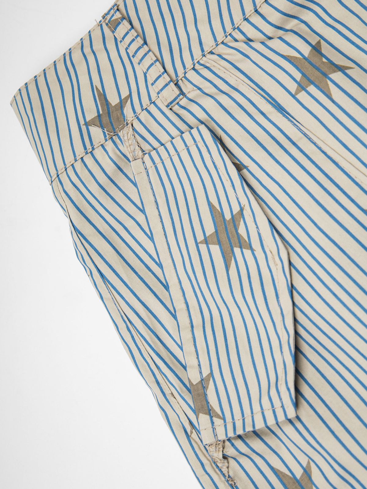 Ashflow - Women's Striped Star Print Cargo Pants